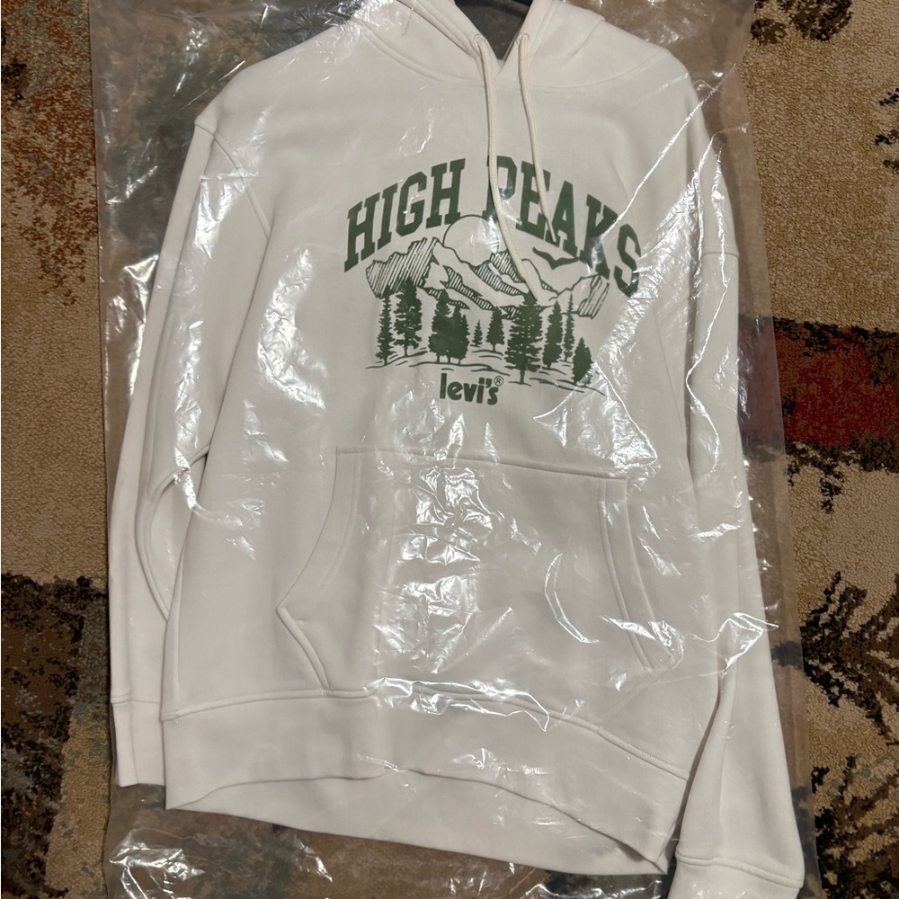Levi's White High Peaks Men's Hoodie